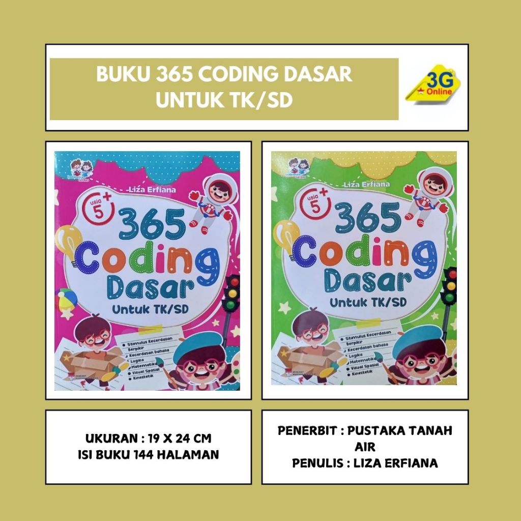 365 Coding Dasar Untuk TK/SD - Pustaka Tanah Air