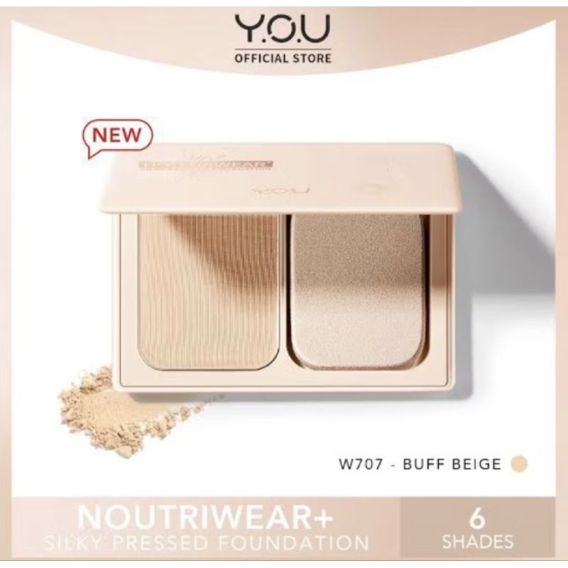 YOU NOUTRIWEAR SILKY PRESSED FOUNDATION POWDER || BEDAK PADAT YOU