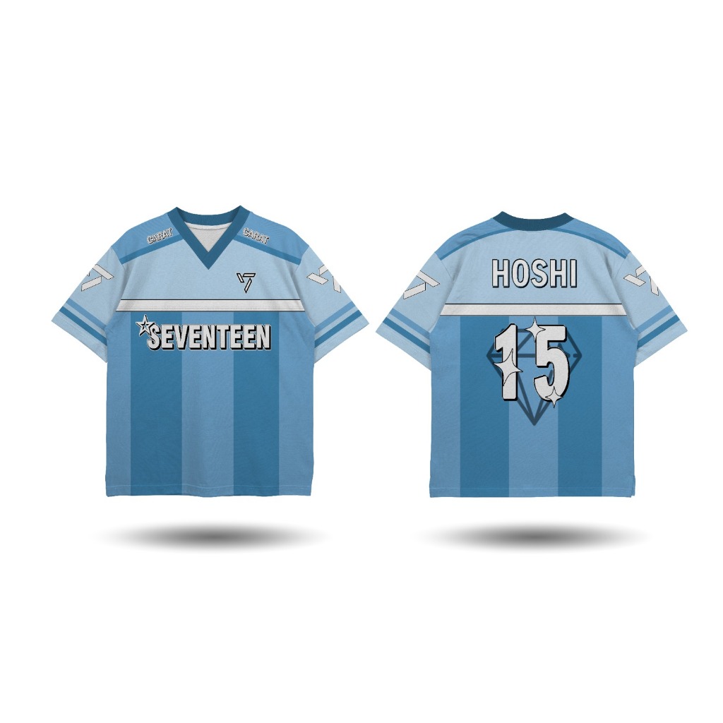 Jersey Baseball Seventeen Kpop Jersey Vintage Boxy Oversize Carat Seventeen Free Custom Name+Number