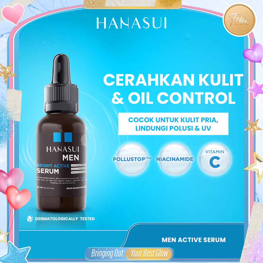* FELIZ * HANASUI Men Bright Active Serum | Serum Wajah Pria