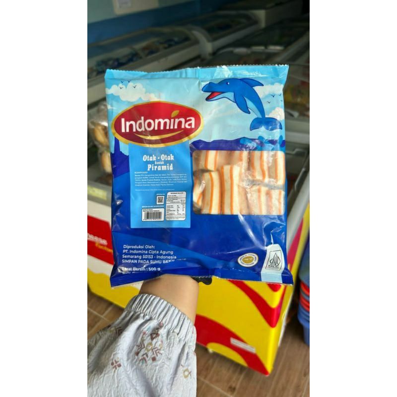 

Indomina Otak-Otak Piramid 500g Frozen food cik ntik Jambi cemilan jajanan seblak korea jepang