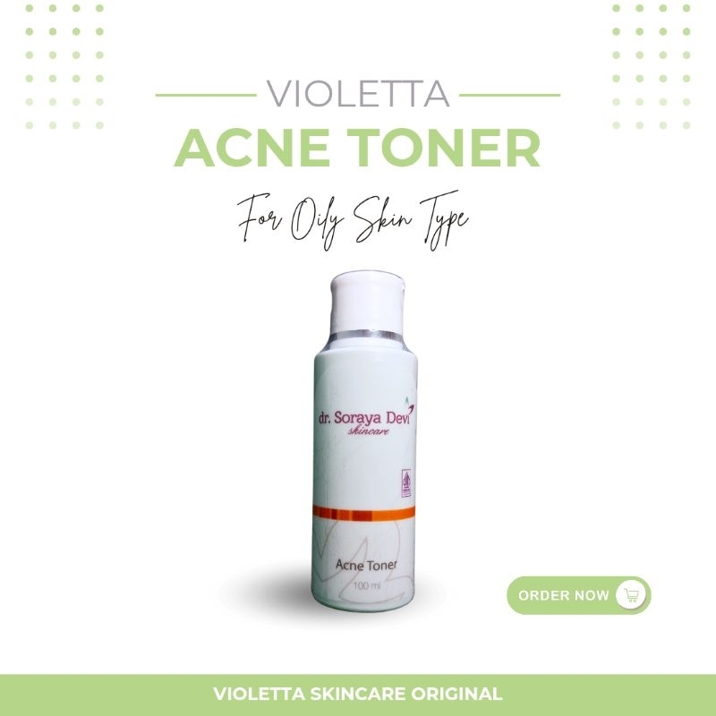 (100% ORI) VIOLETTA ACNE TONER - dr. Soraya Devi Skincare