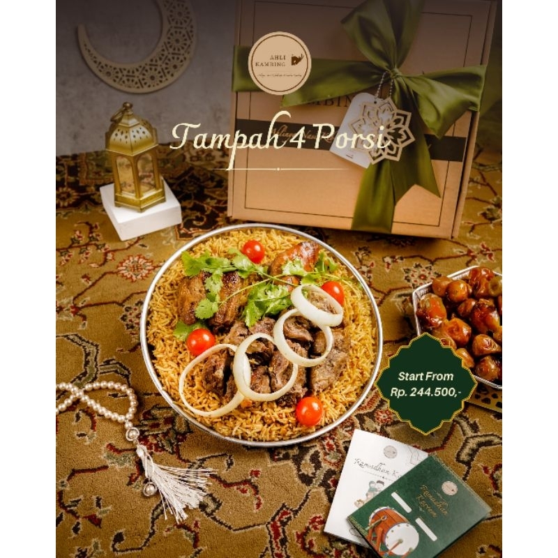 

Hampers Nasi Kebuli/Mandhi Tampah 4 Porsi