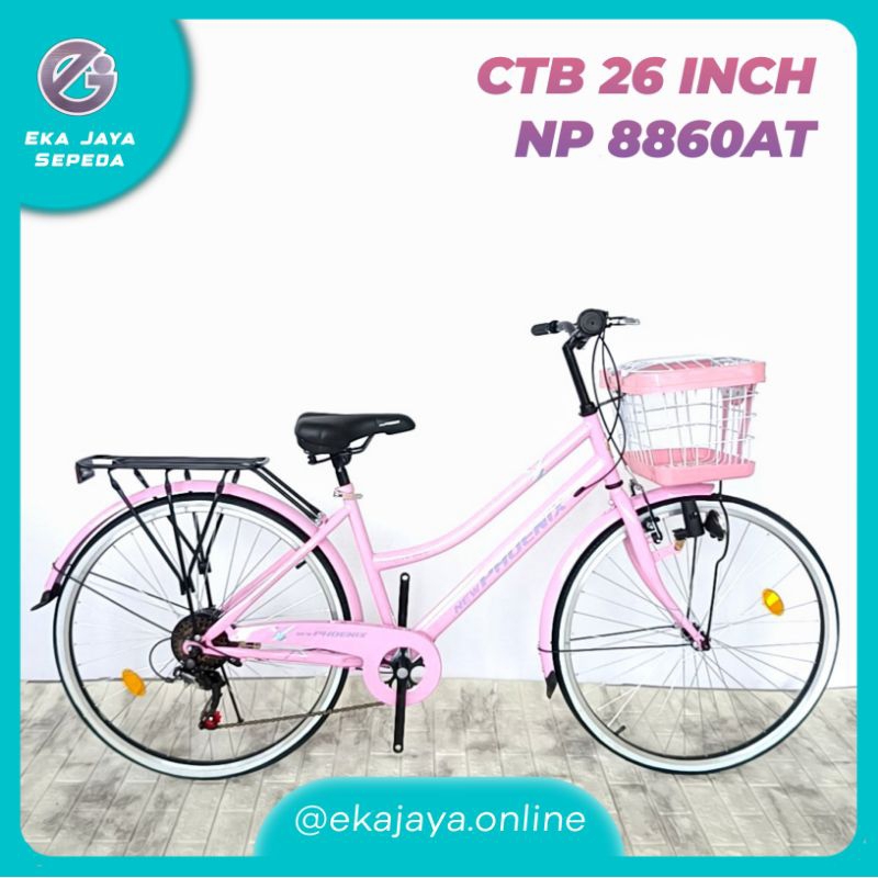 Sepeda Keranjang Sepeda Kota CTB NEW PHOENIX NP 8860AT/8860 Ukuran 26 Inch