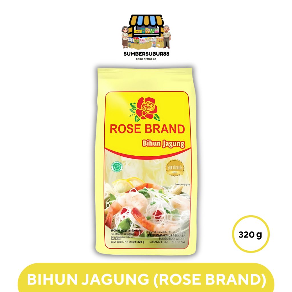 

Terlaris! ROSE BRAND 320G Bihun Jag (1 Bal @10 Bungkus)