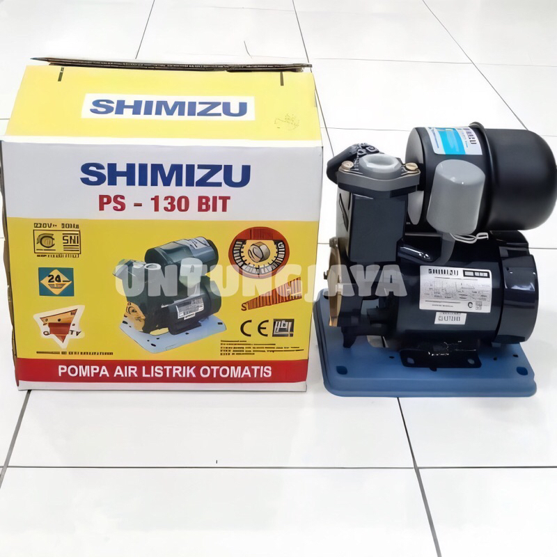 POMPA SHIMIZU PS 130 BIT / POMPA SHIMIZU SUMUR DANGKAL OTOMATIS PS130BIT / SHIMIZU PS-130BIT / JUAL 