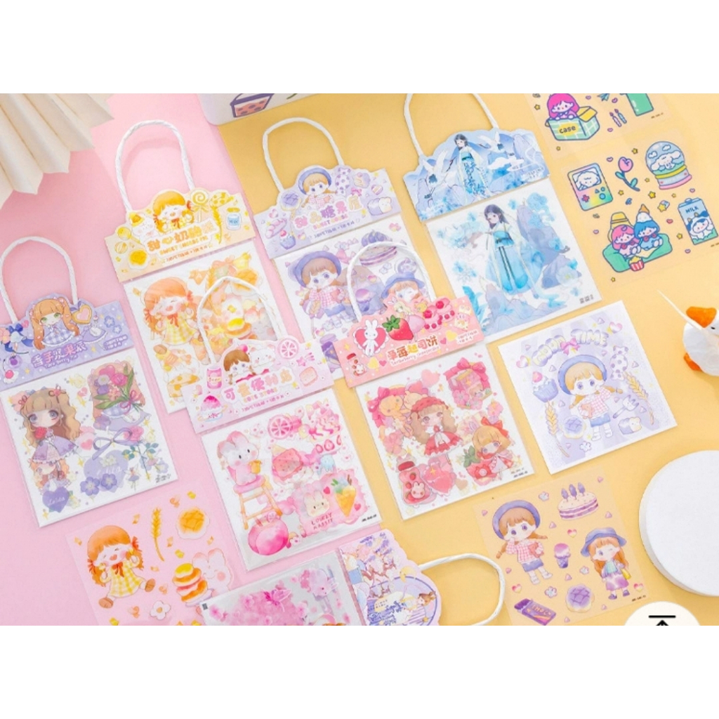 

Stiker Motif Kartun Korea / Dekorasi Handbook Scrapbook / mainan sticker diy / stiker murah S5 30