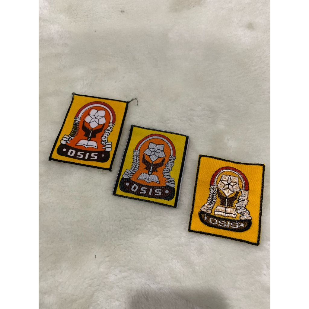 BEDGE BORDIR DAN SABLON LOGO OSIS SMP / SMA