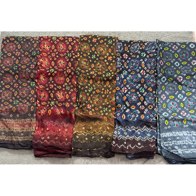 kain jumputan premium colet titik 7