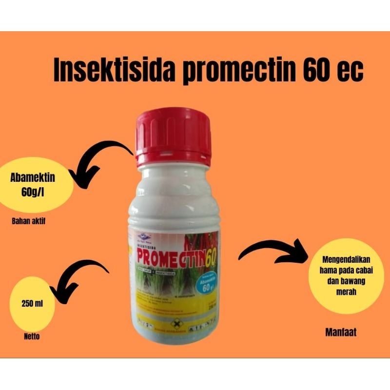 INSEKTISIDA PROMECTIN 250 ML, ABAMEKTIN 60EC