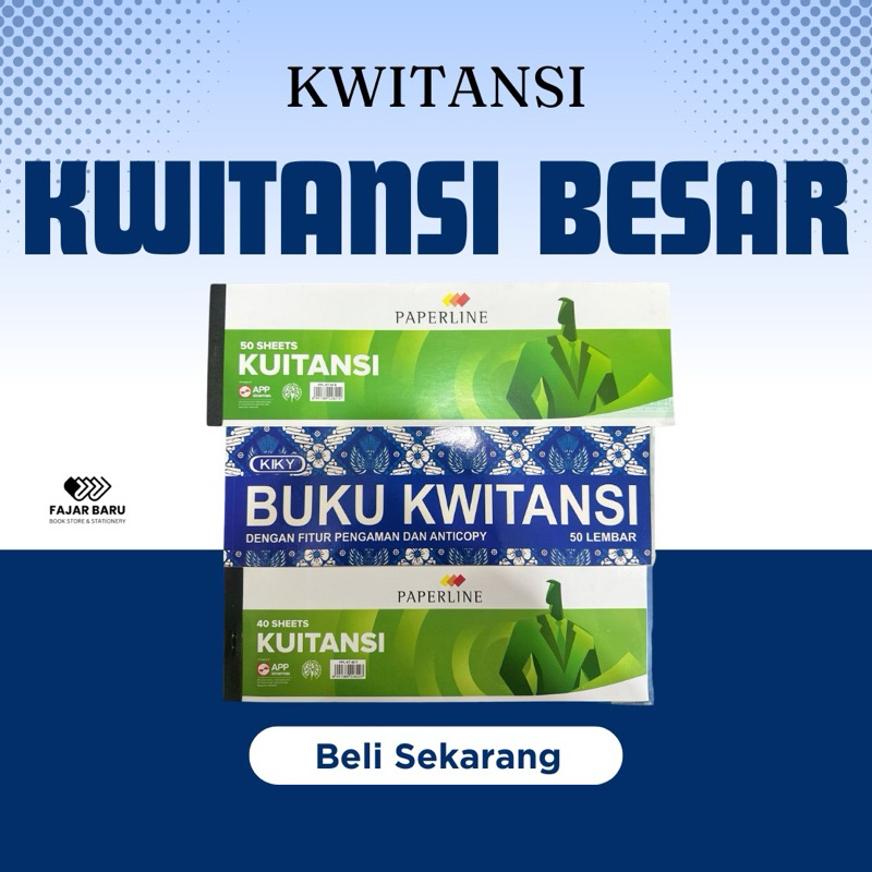

[ PCS ] BUKU KWITANSI PAPERLINE SEDANG / BESAR