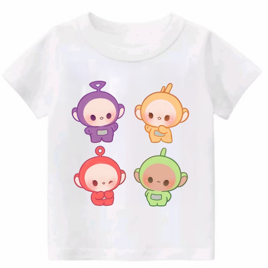 Herlin Collection_Kaos Tshirt TELETUBBIES CHIBI CUTE_Keren dan Aesthetic