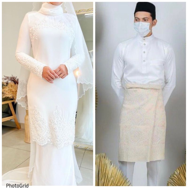 sepasang baju kurung sepasang baju akad sepasang baju Malaysia sepasang baju Melayu baju kurung baju