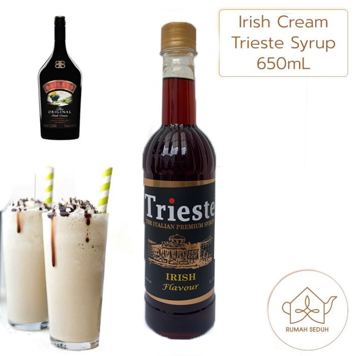 

Trieste Irish Cream Syrup 650mL - Sirup Flavour Irish Cream untuk kopi - Baileys Coffee Latte