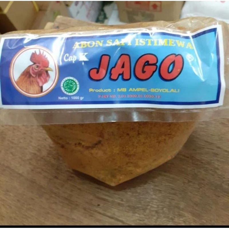 

abon jago 1KG / abon sapi istimewa cap jago 1KG