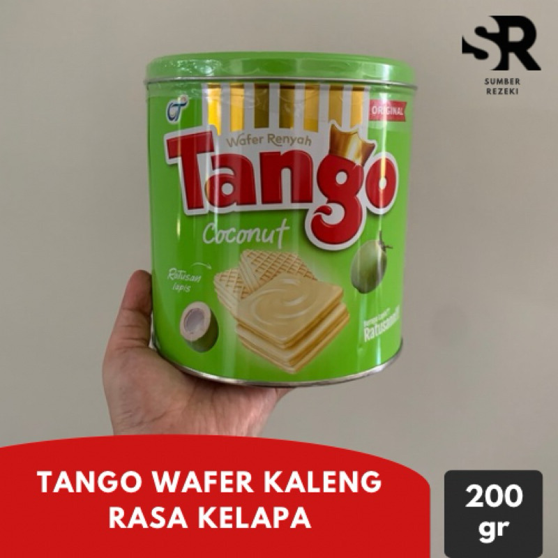 

Tango wafer rasa kelapa - coconut - kemasan kaleng 200gr