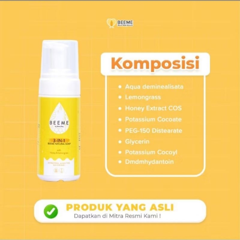 Beeme Natural Soap 3in1