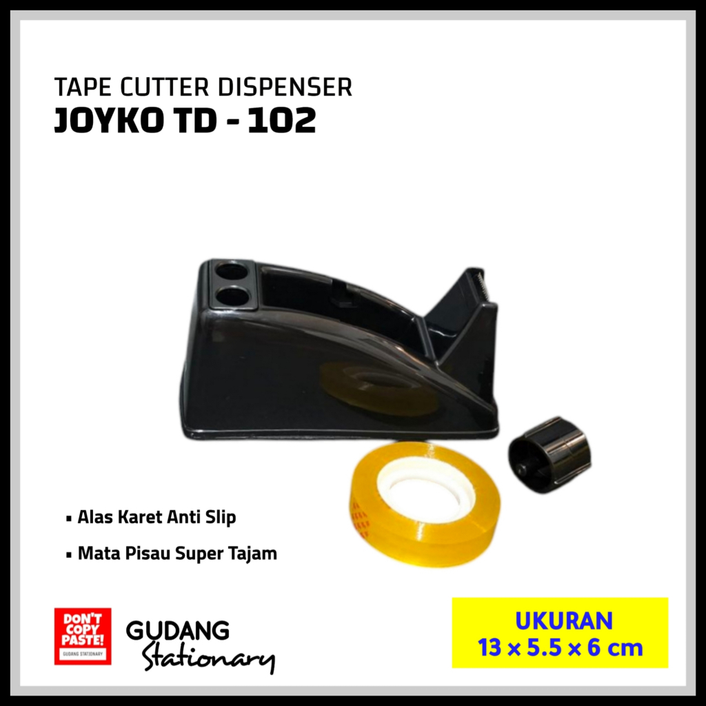 

Tape Cutter Dispenser JOYKO TD-102 + Selotip