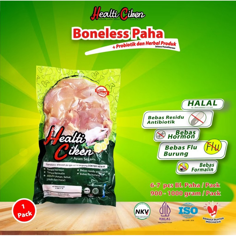 

Healti Ciken-Boneless Paha Skinless (Paha fillet tanpa kulit)