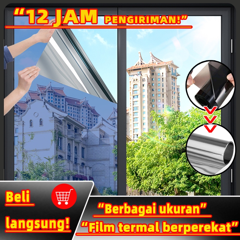 【Pengiriman cepat】kaca film one way kaca film bening kaca stiker cermin tempel sticker cermin