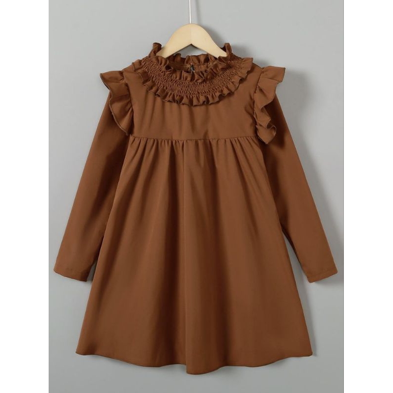 Kids Fhasion Import Trend MIDI Dress Anak Perempuan Baju Anak Cewek Umur 3-6 tahun