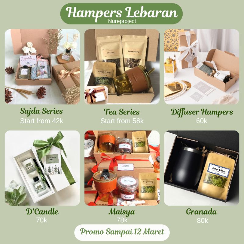 

Promo 7.7 READY Hampers Tea Series Hampers Aesthetic Hampers Lebaran Souvenir Less Waste Ramah