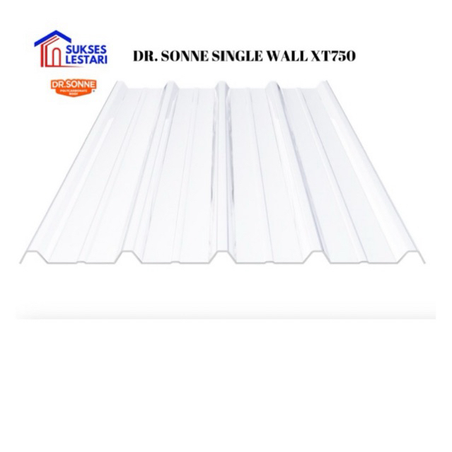 Atap Transparan / Dr. Sonne XT750 / Atap Bening / Spandek / Atap Gelombang