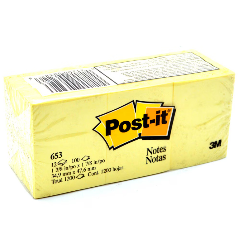 

Post-it/Sticky Notes 3M 653 Yellow