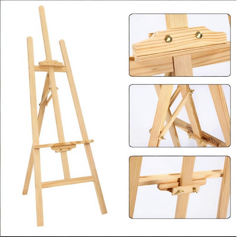 

RB Easel Wooden Canvas Lukis Foto Wedding Stand Kayu