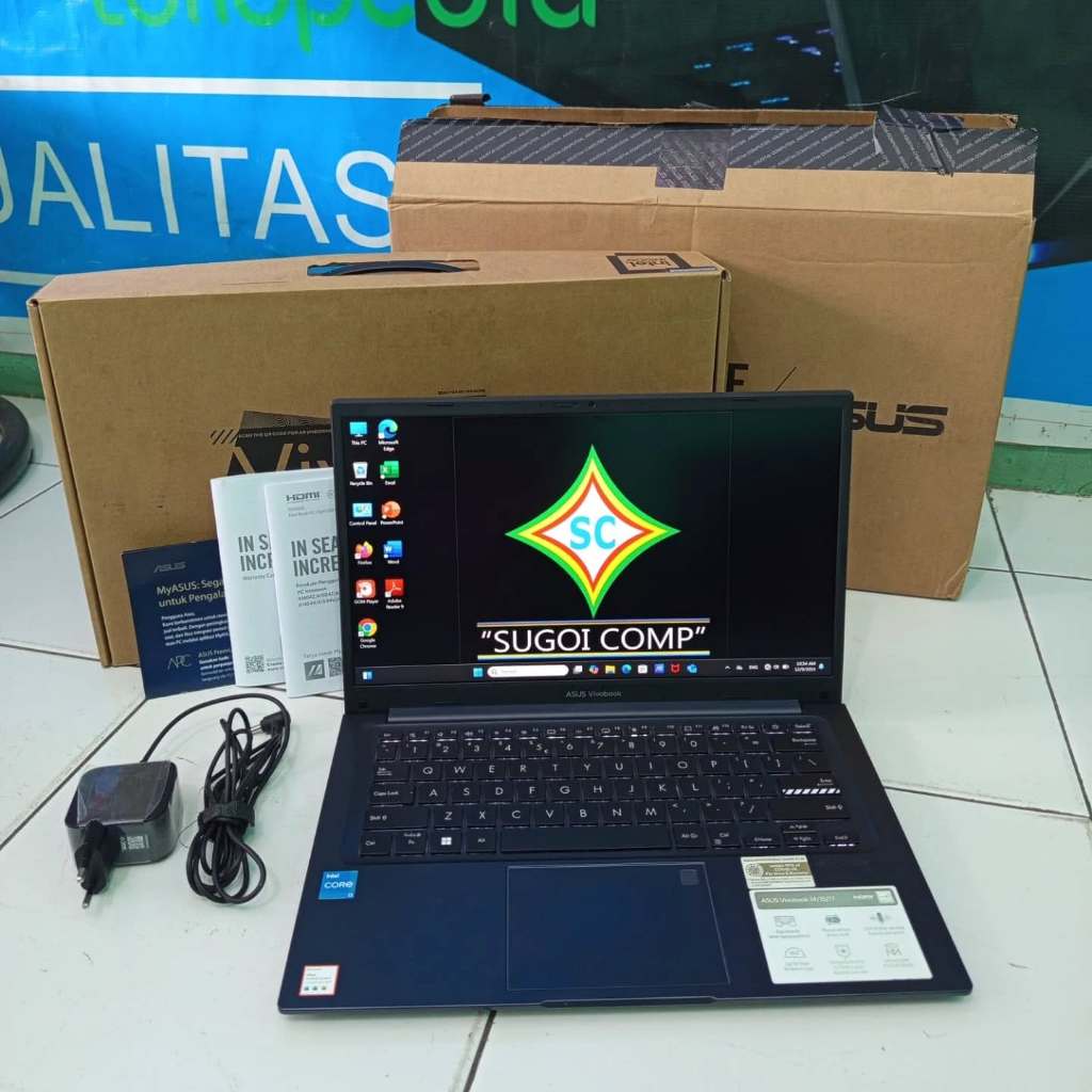 "SECOND "Laptop ASUS VIVOBOOK 14/15/17 A1404ZA intel Core i3 gen 12/8GB/256GB SSD || SECOND BERKUALI