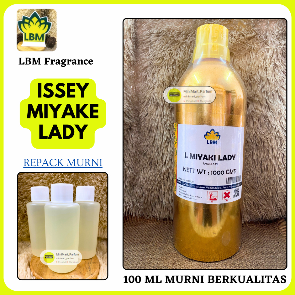 Bibit Parfum Issey Miyake Lady Repack 100 ML MURNI LBM Fragrance