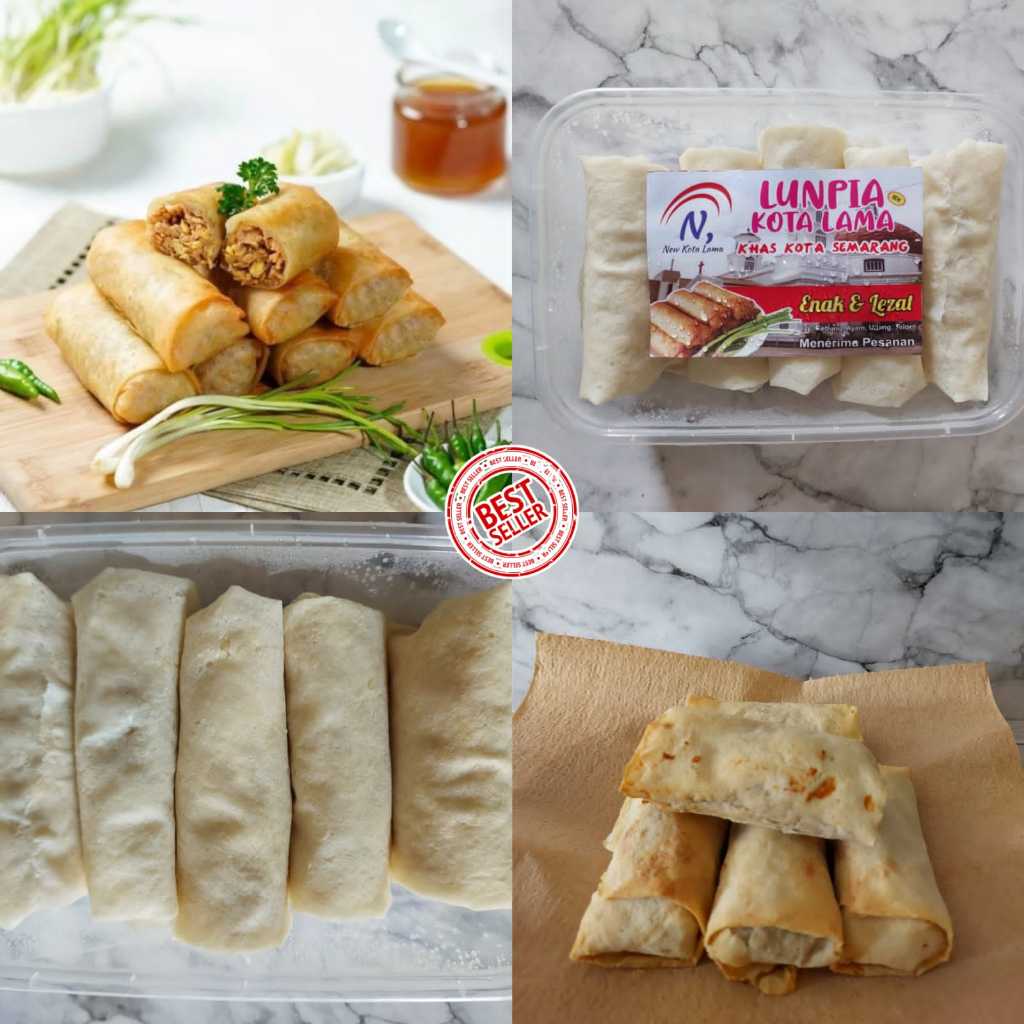 

LUNPIA KOTA LAMA SEMARANG ISI 5PCS ISI REBUNG AYAM TELUR LUMPIA