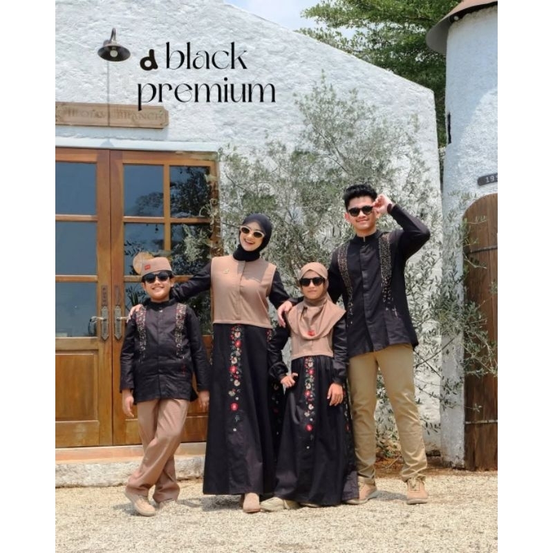 Baju Sarimbit Lebaran 2025 Dannis d'Black Premium / Terbaru Gamis Wanita Couple Dannis d' Black Prem