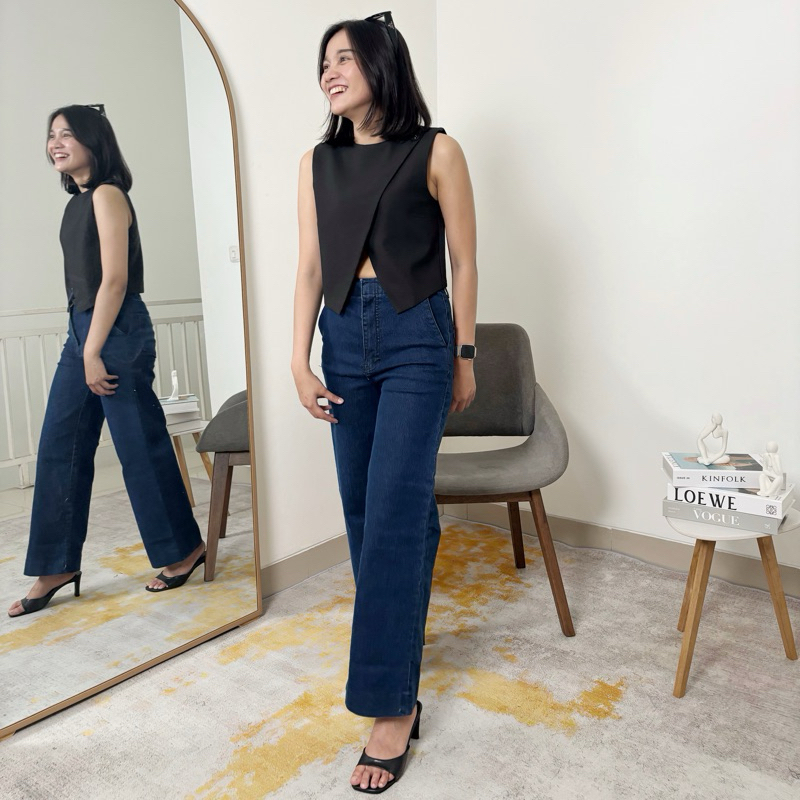 Aimè De Tous | ACHIERA TROUSERS | Celana Panjang Wanita | Celana Panjang Jeans Wanita | Jeans