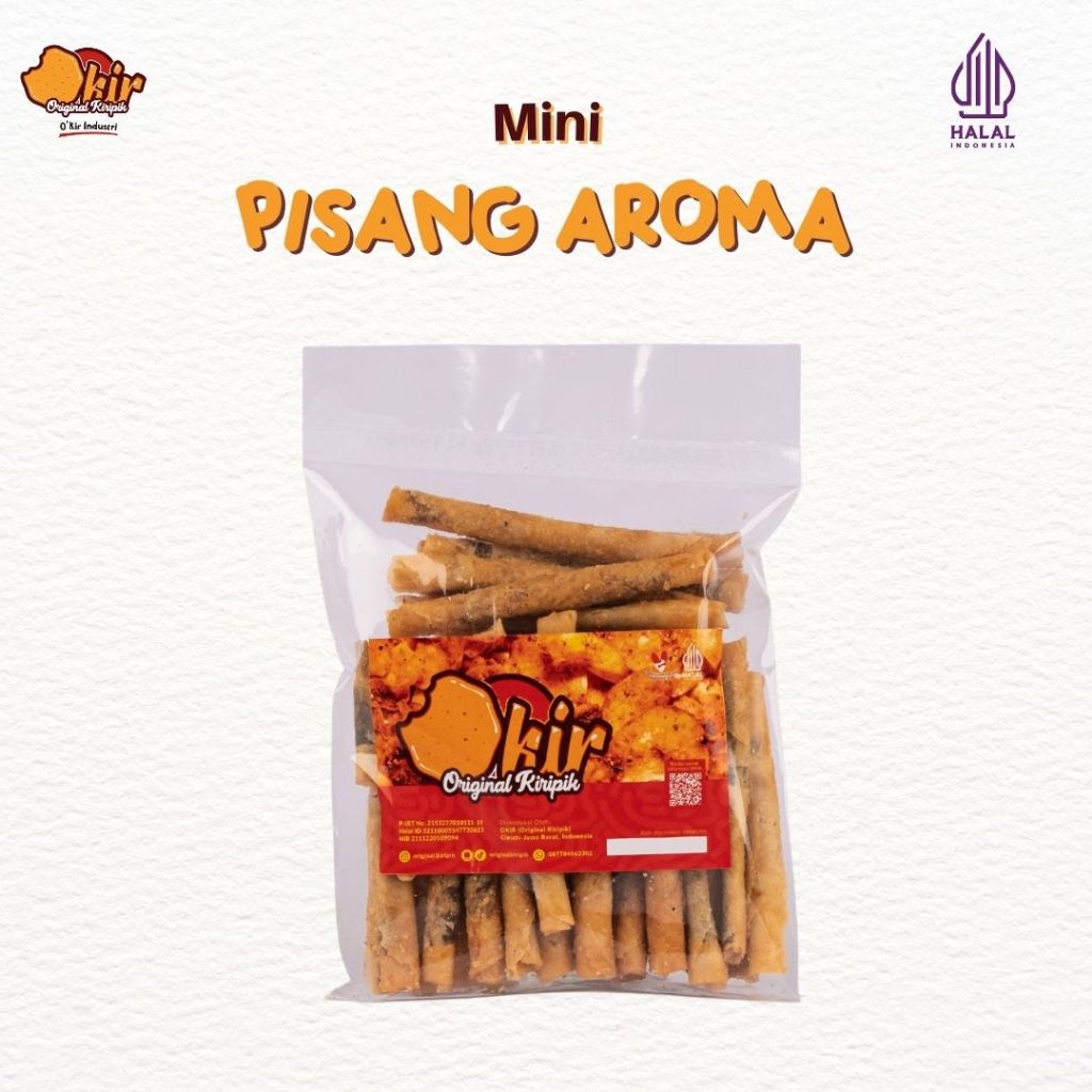 

PISANG AROMA MINI 1kg/500gr/250gr/100gr ORIGINAL KIRIPIK (OKIR)