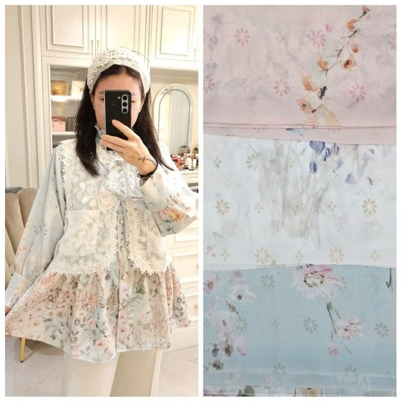 LUXURY ATASAN MEIJIWANG ROMPI BRUKAT - Atasan High Quality Premium