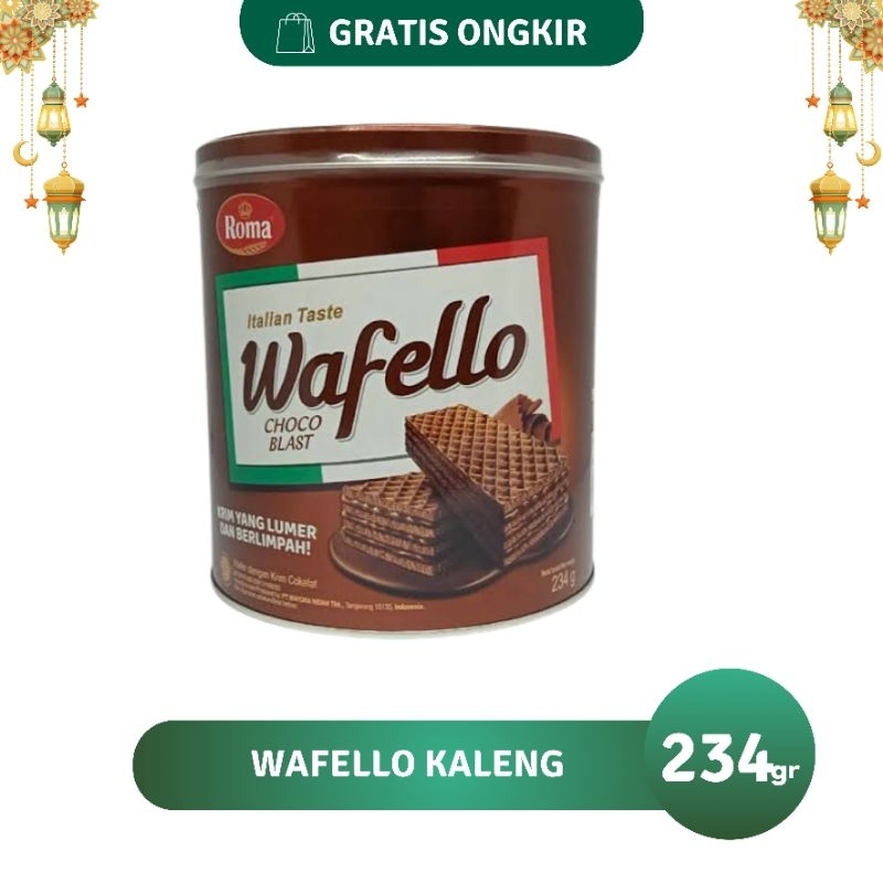 

(KEDIRI) WAFELLO KALENG COKLAT TERMURAH 234gr