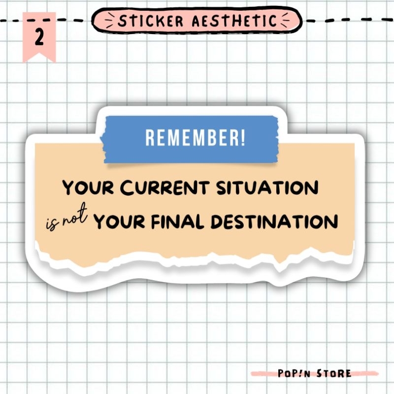 

STICKER AESTHETIC TUMBLR WATERPROOF/ YOUR FINAL DESTINATION / QUOTE VINYL STICKER