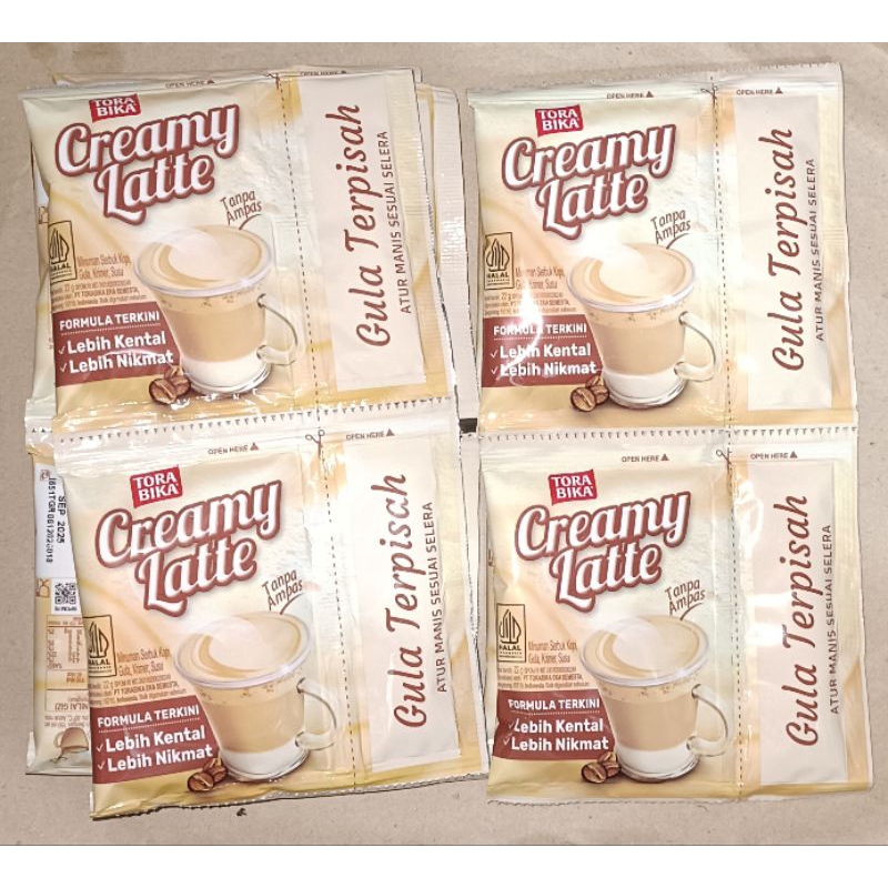 

Tora Bika Creamy Latte 1 renceng isi 10 pcs*22g