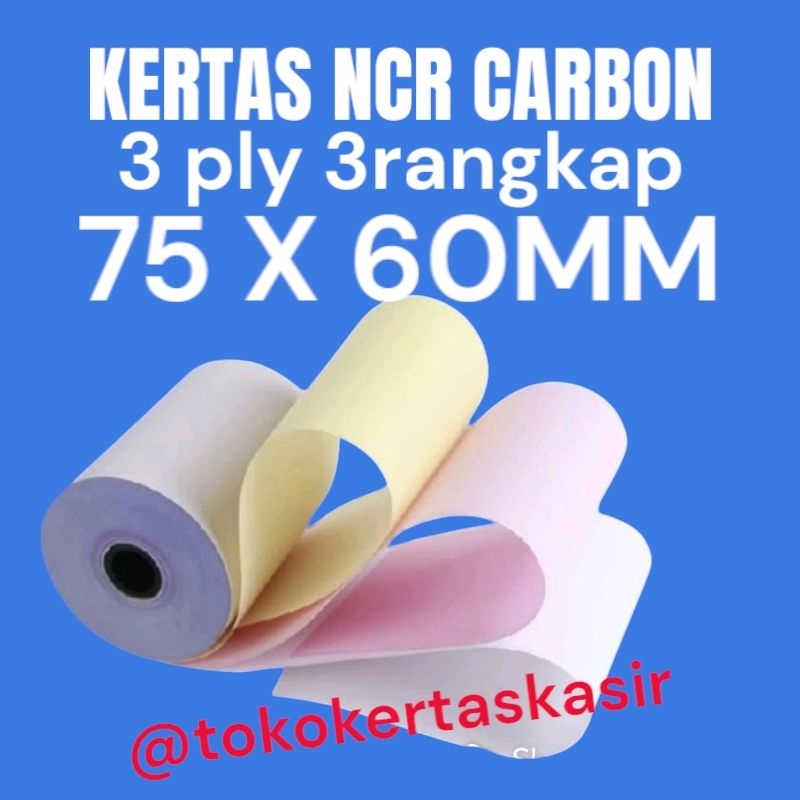 

kertas kasir 75x60mm 3ply 1roll
