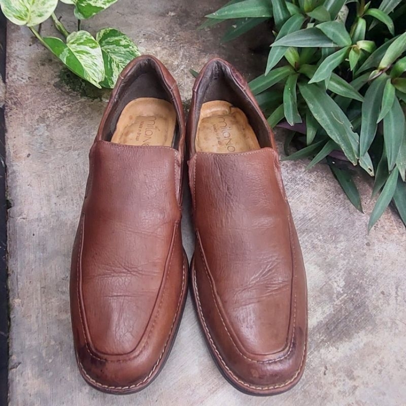 sepatu loafer second democrata size 44(28cm)