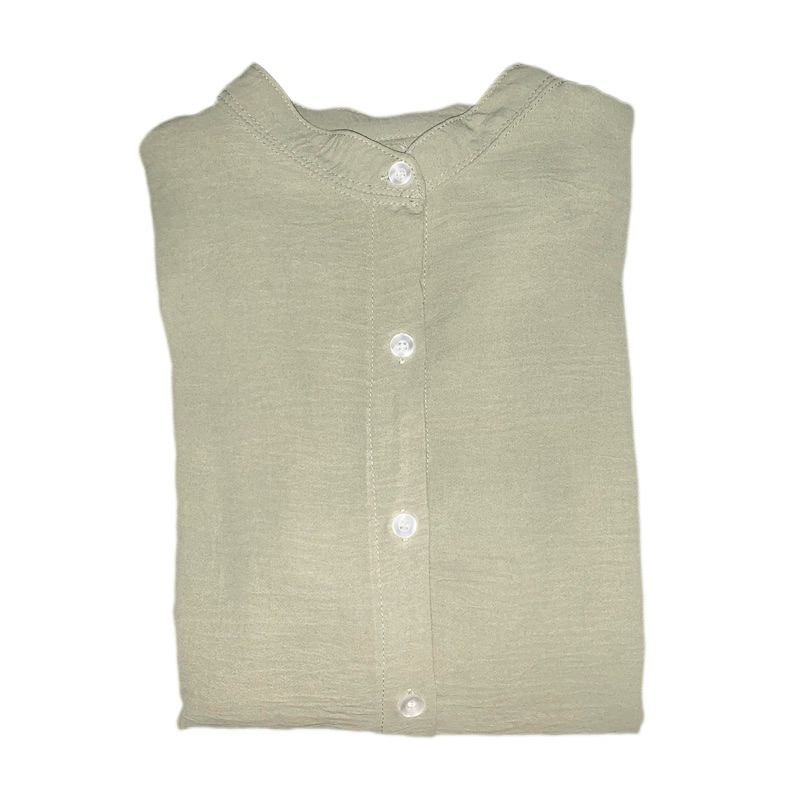 Mahita Crinkle Shirt by Loewy - Mint | Kemeja Crinkle Wanita | Blouse Wanita