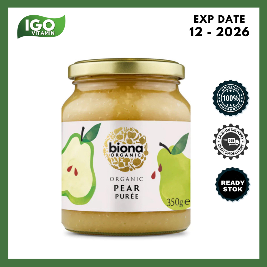 

Pure Buah Pir Organik Biona Organic Pear Puree 360 Gr