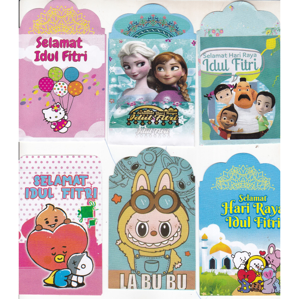 

AMPLOP/ANGPAU LEBARAN KARAKTER (M) Uk.10 cm x 7 cm Isi 10 Pcs