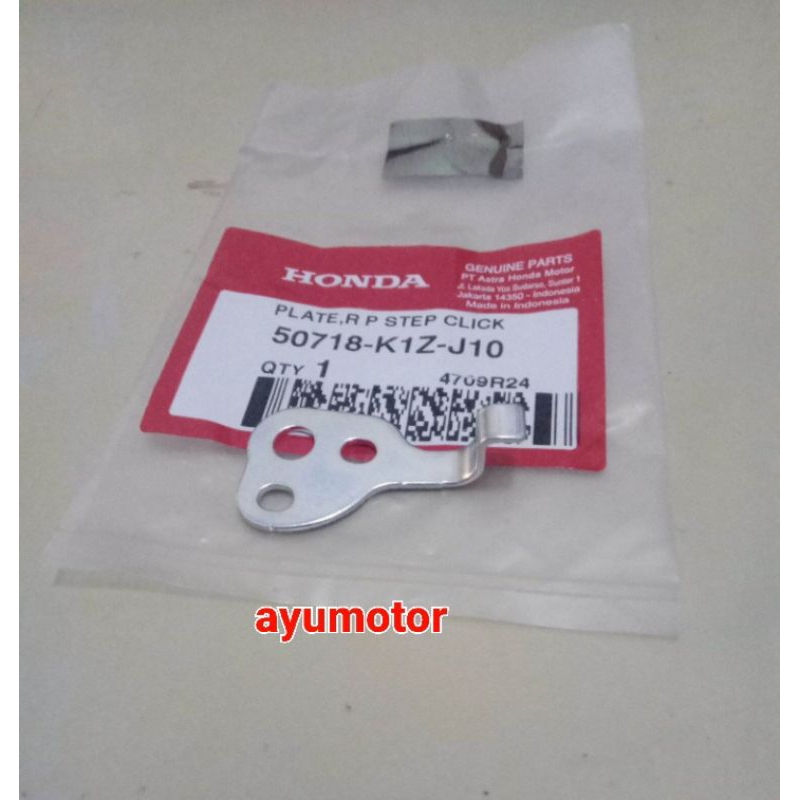 besi plat step boncengan belakang kanan pcx 160 original honda