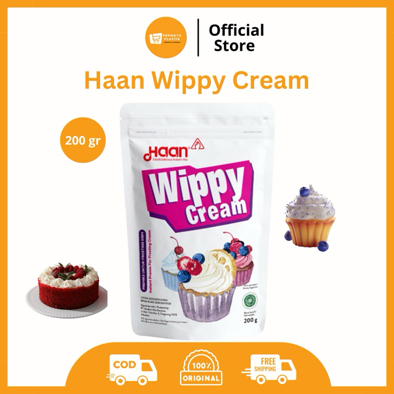 

Haan Wippy Cream Krim Kocok Whipped Cream 200 gr