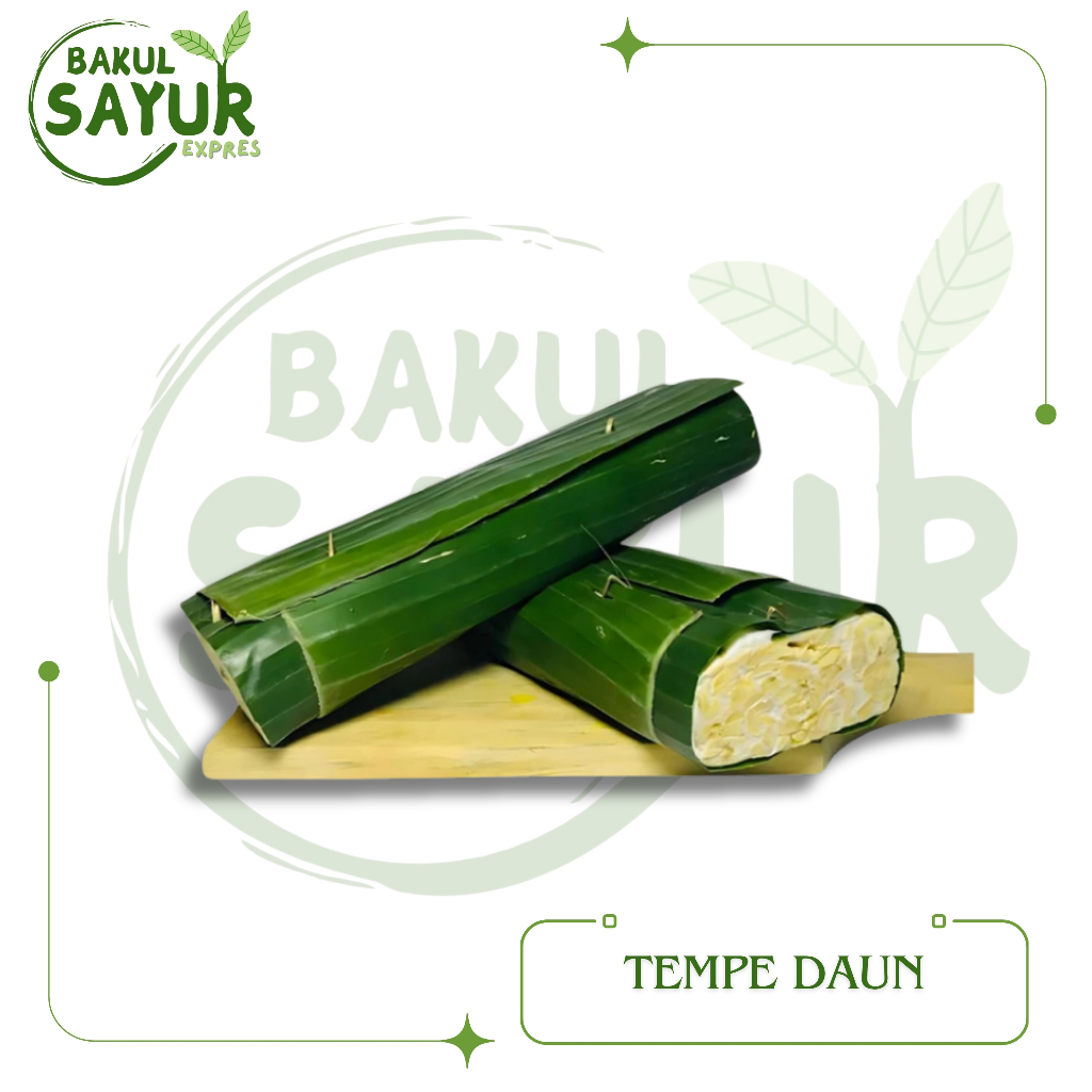 

Tempe Bungkus Daun 1 Papan | Bakul Sayur Expres