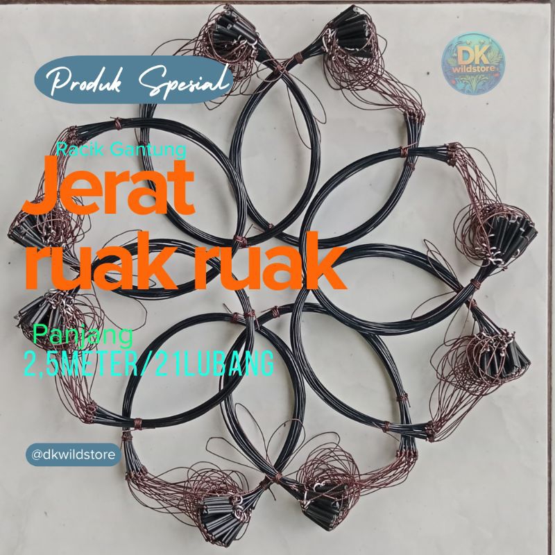 jerat ruak-ruak murah racik burung ruak ruak berkwalitas panjang 2,5meter~21kalong
