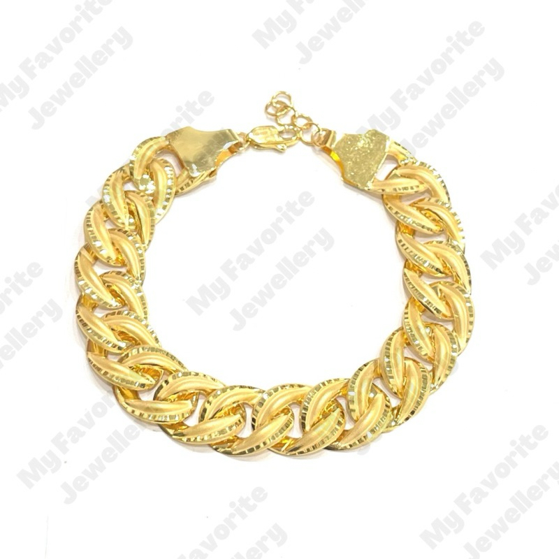 Gelang Sisik Naga Rantai Dove EMAS ASLI Kadar 700 dan 875