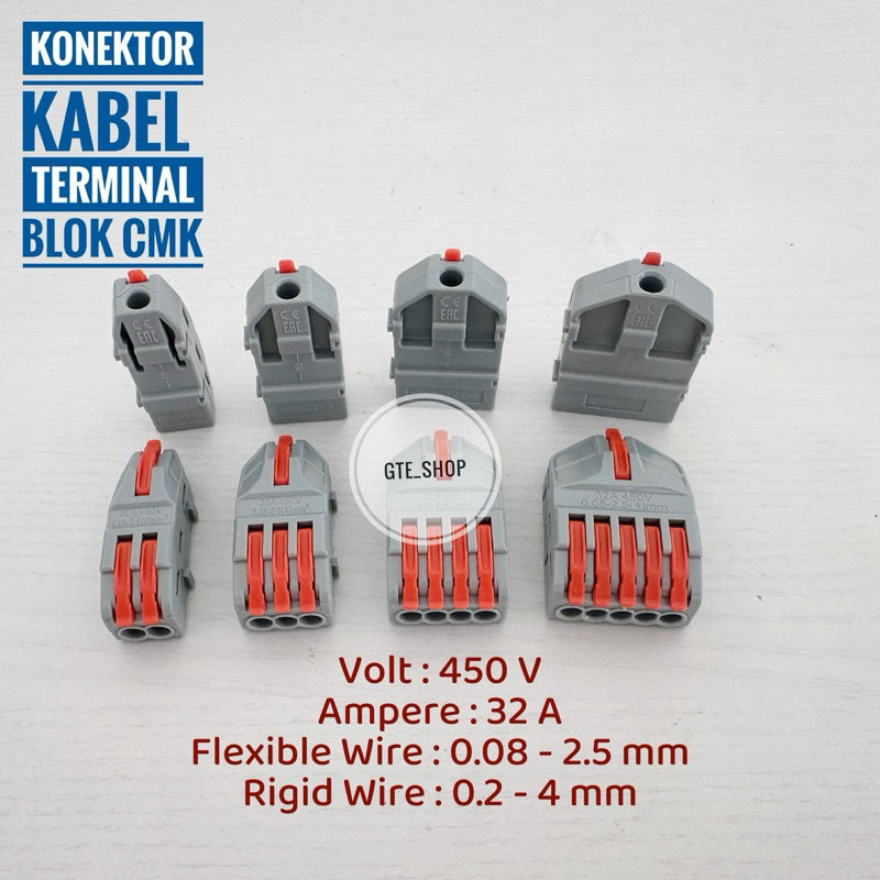 Connector Terminal CMK Konektor Kabel WAGO Konektor Kabel Listrik
